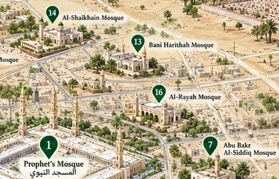 Illustration: Bani Harithah Mosque, Madinah