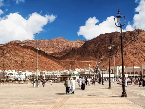 Photo of Mount Uhud in Madinah